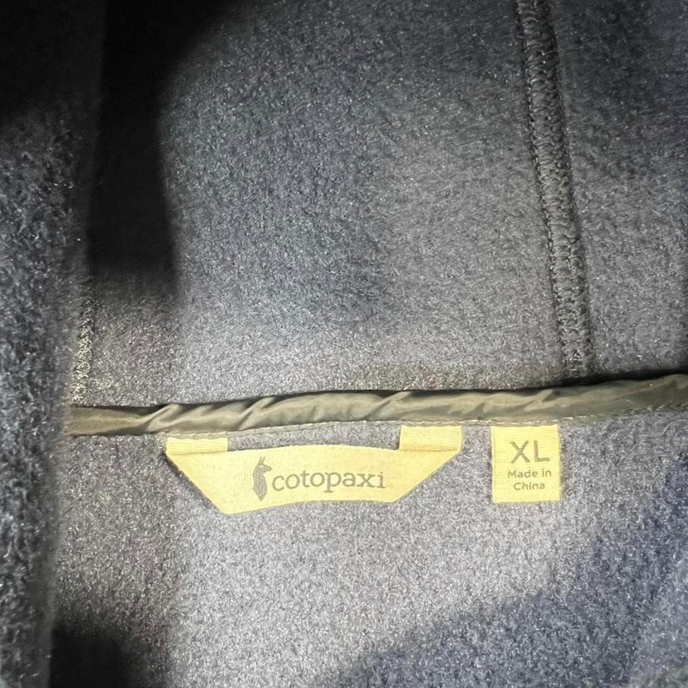 Cotopaxi Teca Fleece Hooded Jacket Women's XL Stripe Full Zip Pink Orange Hiking - Picture 3 of 7